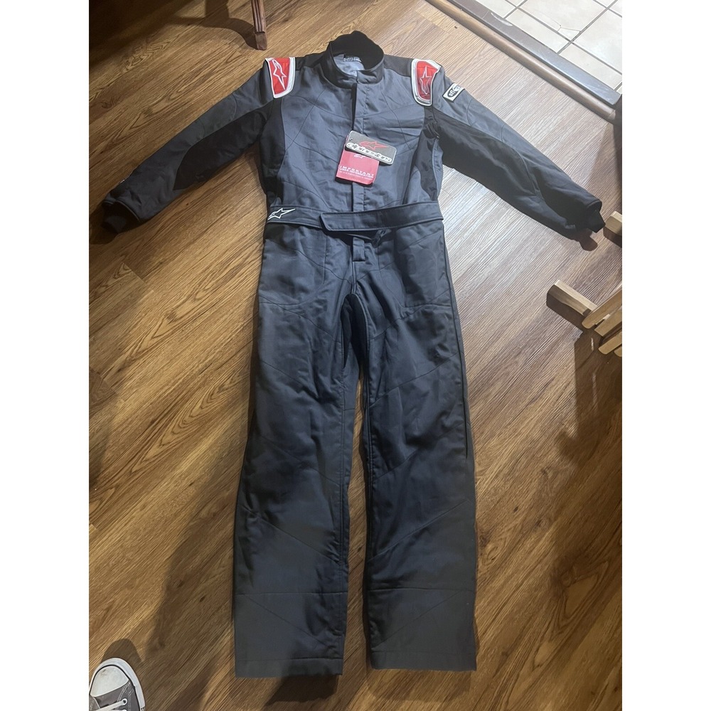 Alpinestars Knoxville V2‎ Auto Racing Suit | Size 48 | Grey/Red | SFI NEW